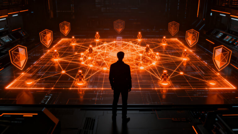 Guardian Agents de Microsoft vigilando redes de IA para garantizar la seguridad empresarial en startups.