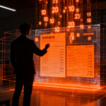 Emprendedor utilizando una aplicación de facturación electrónica digital, representando la transformación tributaria en startups venezolanas.