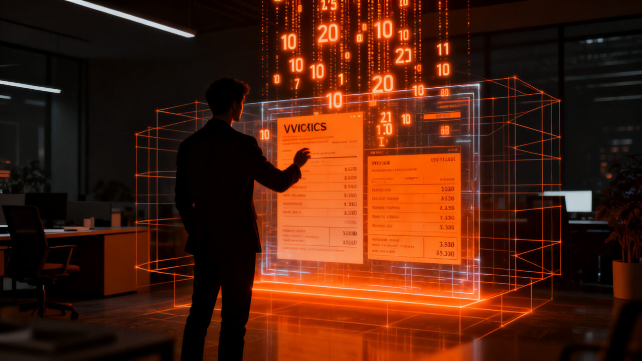 Emprendedor utilizando una aplicación de facturación electrónica digital, representando la transformación tributaria en startups venezolanas.