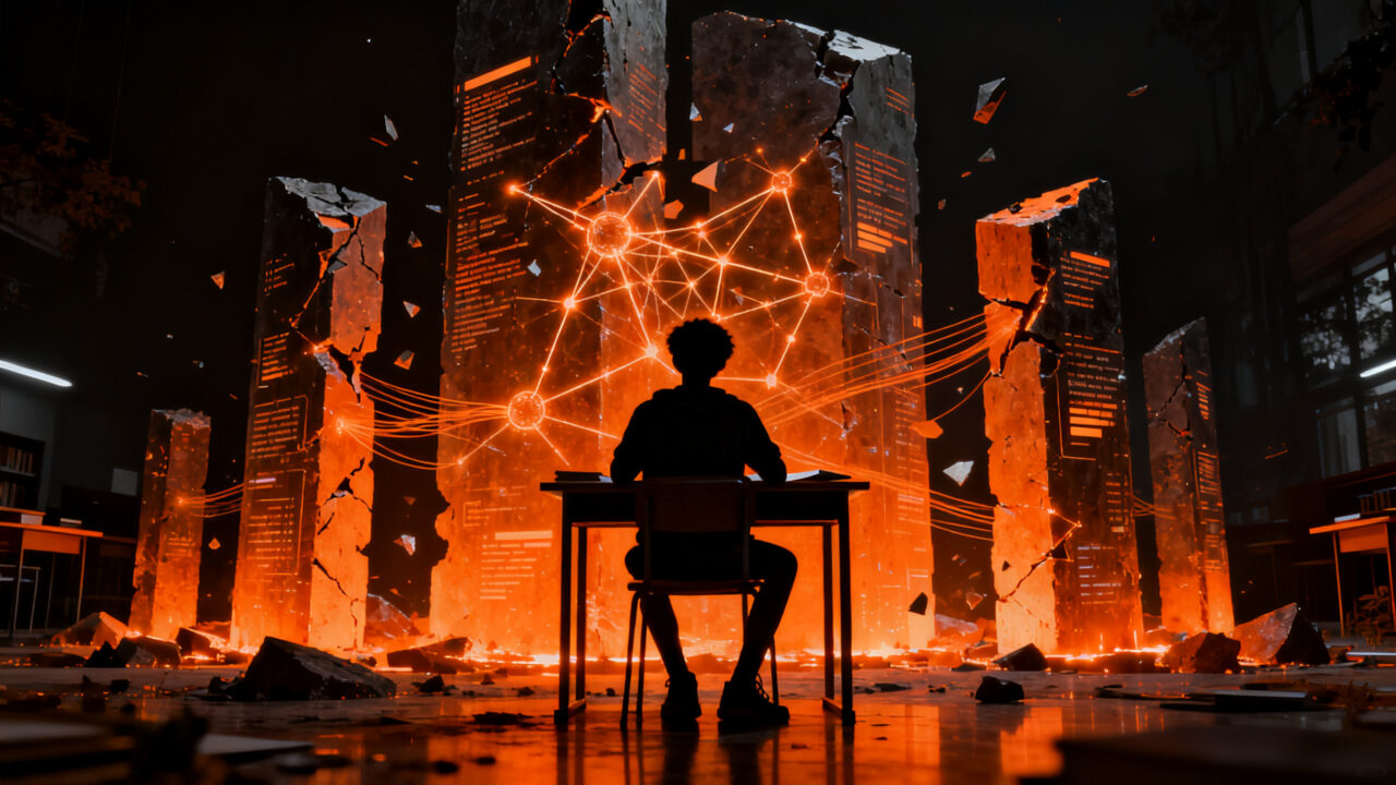 Sesgo algorítmico en detectores de IA afectando a estudiantes no nativos, mostrando la problemática de la tecnología educativa.