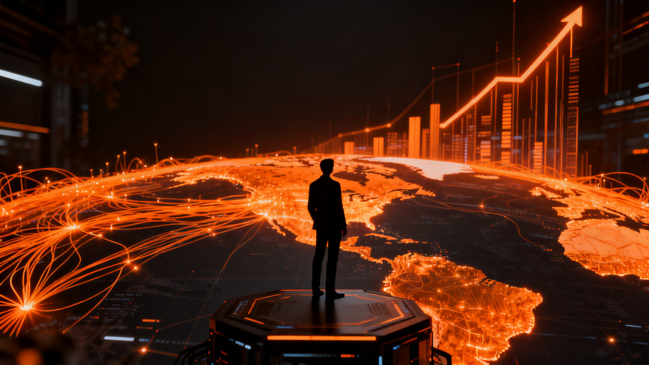 La operadora Somos Internet expande su red de fibra óptica desde Colombia hacia México, simbolizando el crecimiento digital y la conectividad transfronteriza.