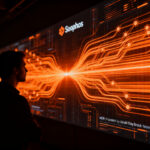 Agente de ciberseguridad analizando amenazas digitales con inteligencia artificial para acelerar la resolución de casos.