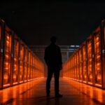 Infraestructura de centro de datos de IA de SpaceX y Nvidia, representando la inversión masiva en computación de alto rendimiento.