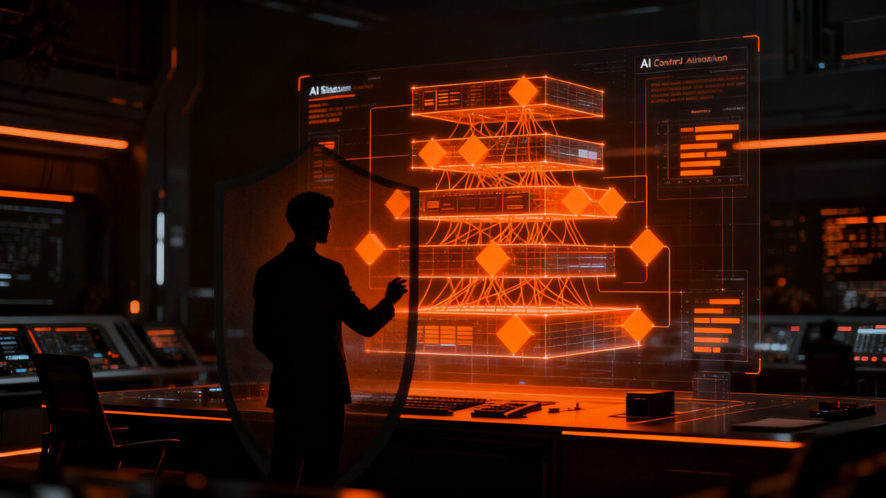 Estratega tecnológico configurando un stack de agentes de IA para mejorar la productividad empresarial protegiendo la privacidad de los datos.