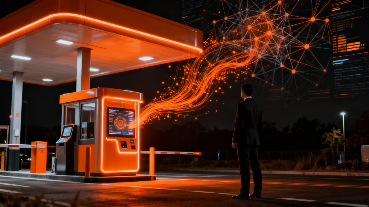 Estrategia de automatización e inteligencia artificial en el sector de comida rápida para optimizar operaciones y ventas.