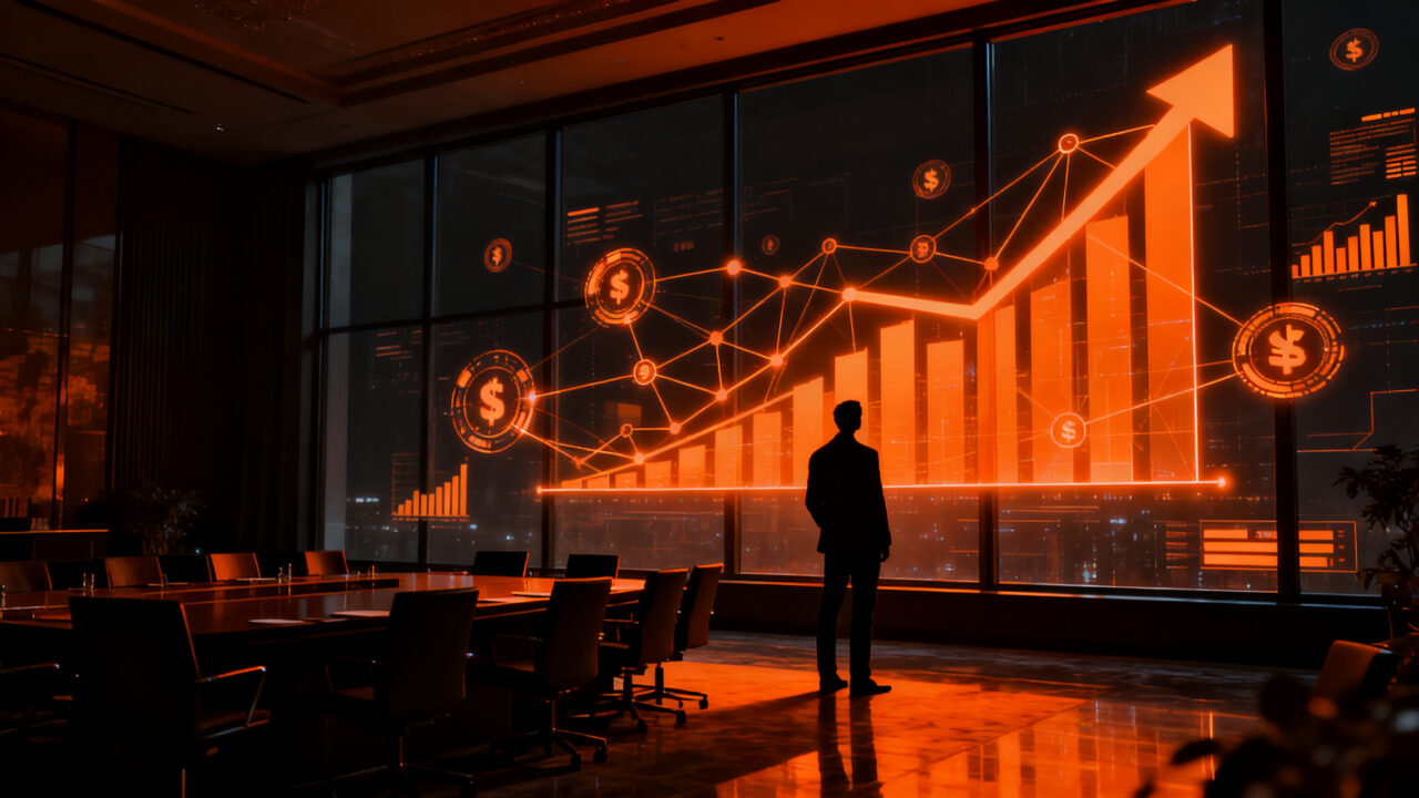 Inversores y emprendedores analizando la financiación de startups en el mercado actual, representando el ecosistema emprendedor y la inversión tecnológica.