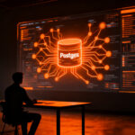 Desarrollador trabajando con agentes de IA integrados en bases de datos Postgres mediante Supabase Compute.