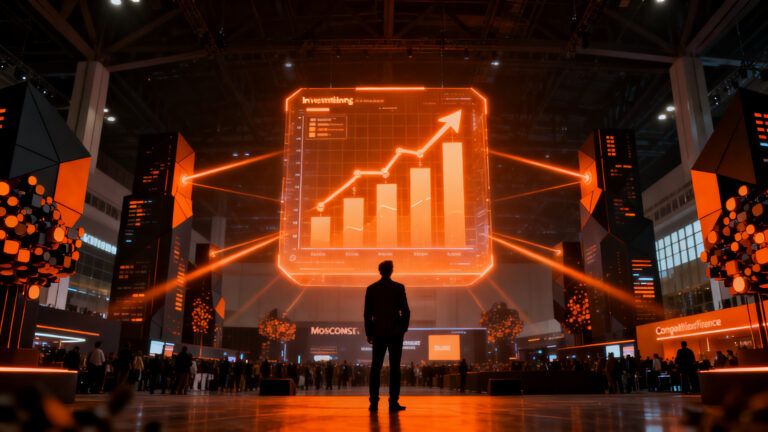Fundadores de startups analizando tendencias en el evento TechCrunch Disrupt 2026 para identificar oportunidades de capital de riesgo.