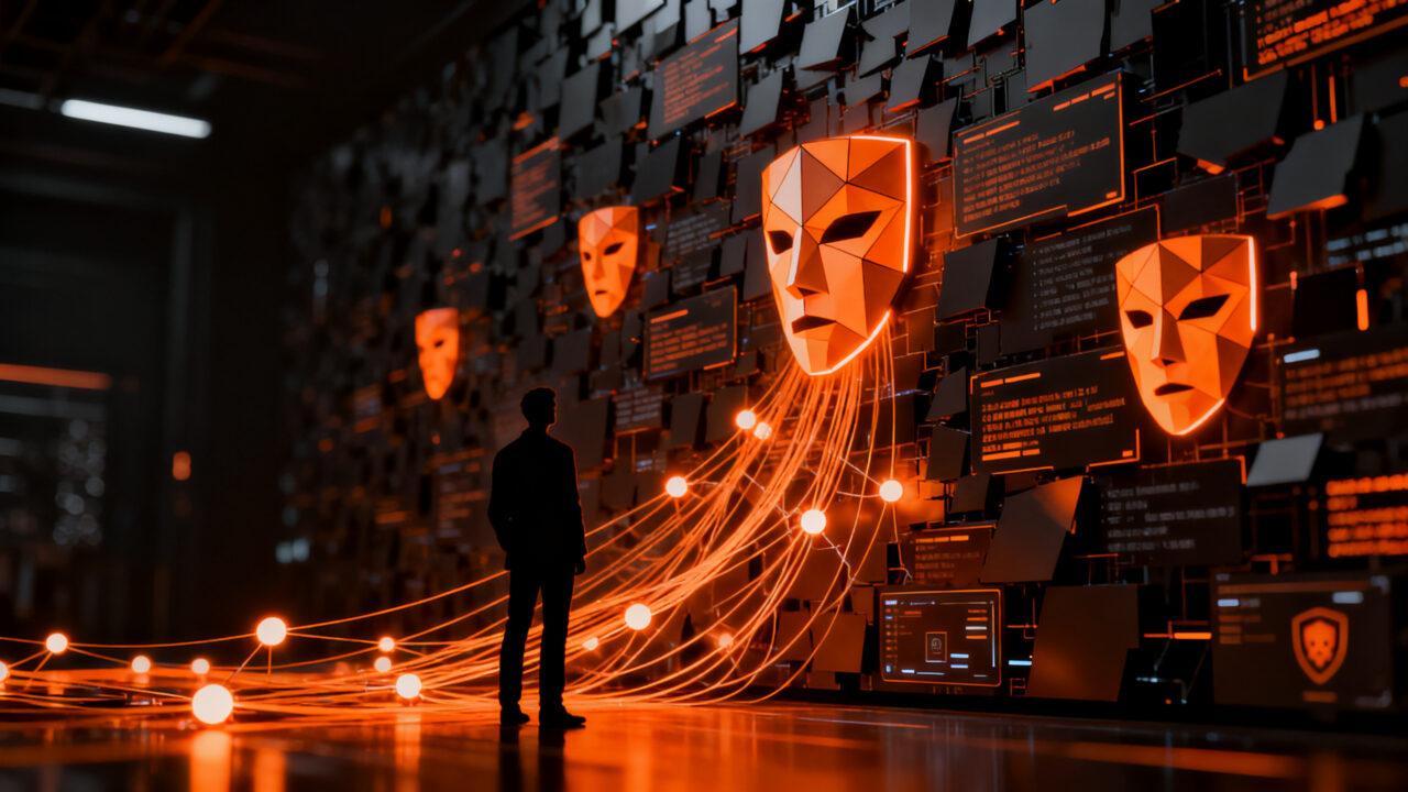 Seguridad de datos y ciberseguridad con mascaramiento ante la inteligencia artificial generativa.