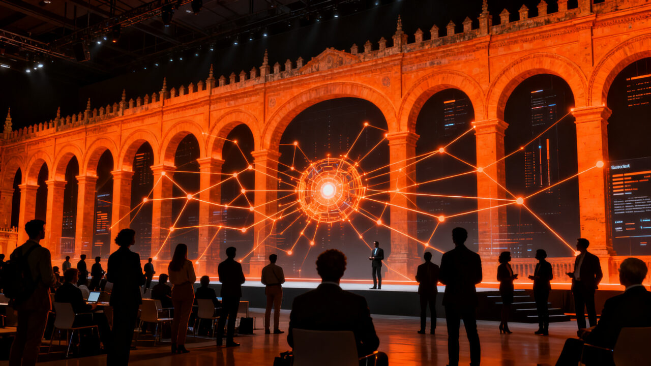 Profesionales del turismo y startups reunidos en TIS2026 en Sevilla, explorando el impacto de la inteligencia artificial en la innovación turística.