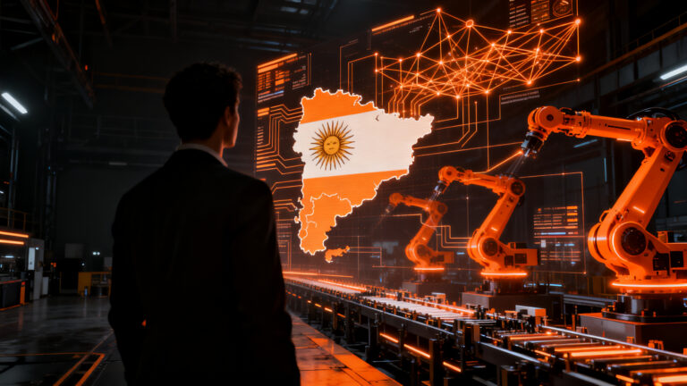 Experto analizando el potencial de automatización e inteligencia artificial en Uruguay como hub tecnológico regional.