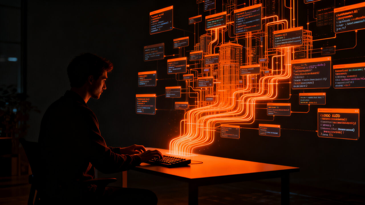 Desarrollador utilizando Vercel Connect CLI para automatizar integraciones con agentes de IA y protocolos MCP.