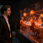 Agentes de IA automatizando procesos en pymes, impulsando la productividad digital con Vodafone Empresas.