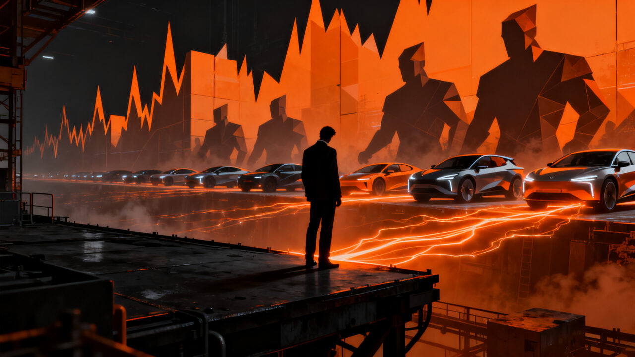 Crisis automotriz Volkswagen frente a la competencia de coches eléctricos chinos en el Salón de París 2026.