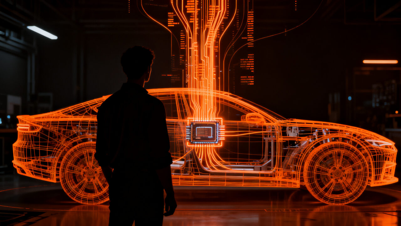 Alianza Volvo y Nvidia en conducción autónoma, representando el futuro de la movilidad inteligente y la tecnología automotriz.