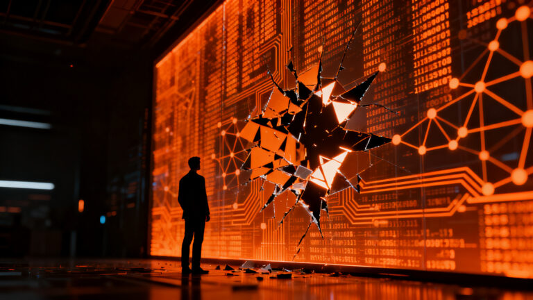 Experto en ciberseguridad analizando vulnerabilidades en agentes de inteligencia artificial para empresas.