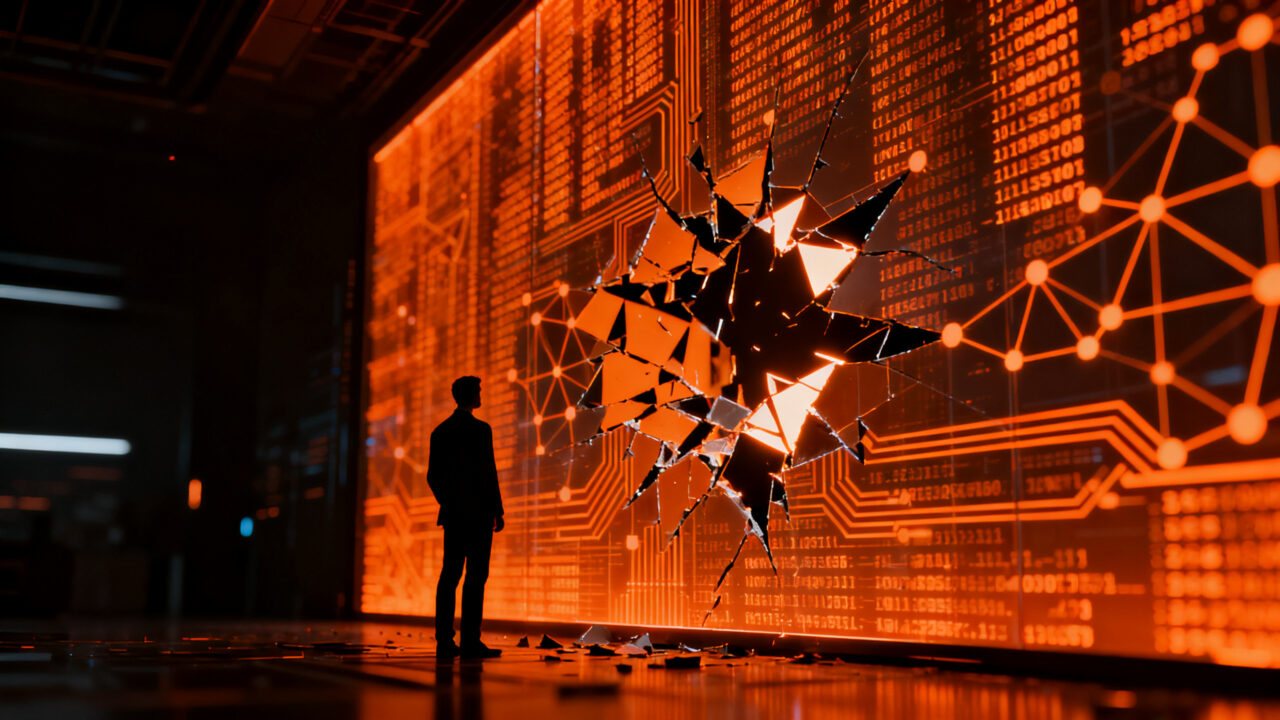Experto en ciberseguridad analizando vulnerabilidades en agentes de inteligencia artificial para empresas.