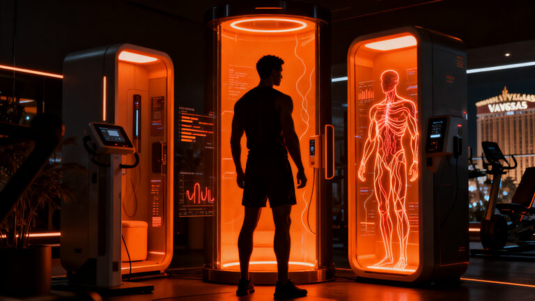 Gimnasio de fitness tech con enfoque en longevidad y salud preventiva, modelo de negocio innovador de Mark Wahlberg.
