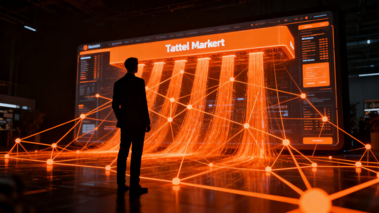 Agentes de inteligencia artificial interactuando con plataformas de ecommerce, representando la evolución del retail tech y el protocolo MCP.