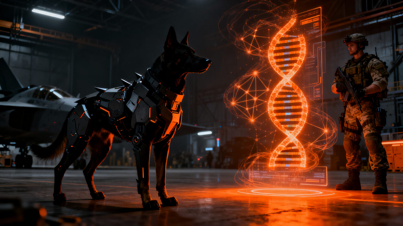 Startup de defensa Warhound levanta 200 millones de dólares para perros de trabajo genéticamente modificados y tecnología militar.